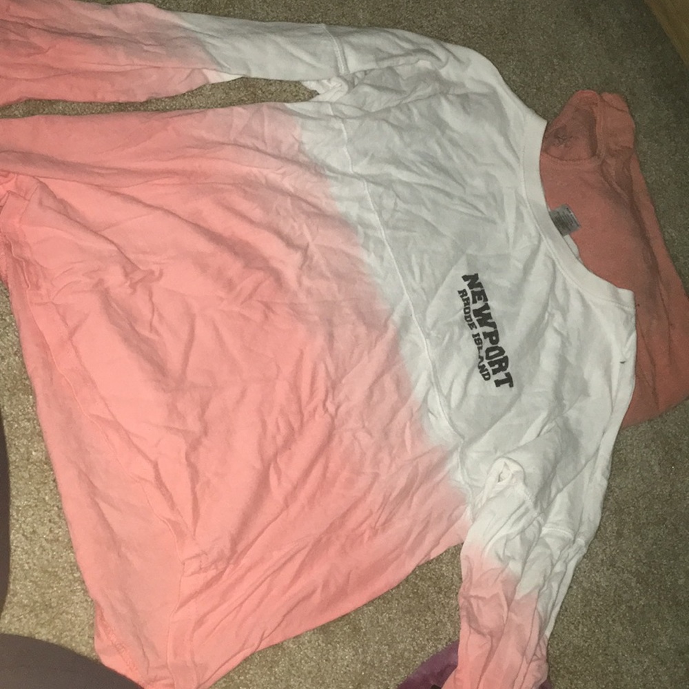 Newport Rhode Island long sleeve ombré shirt